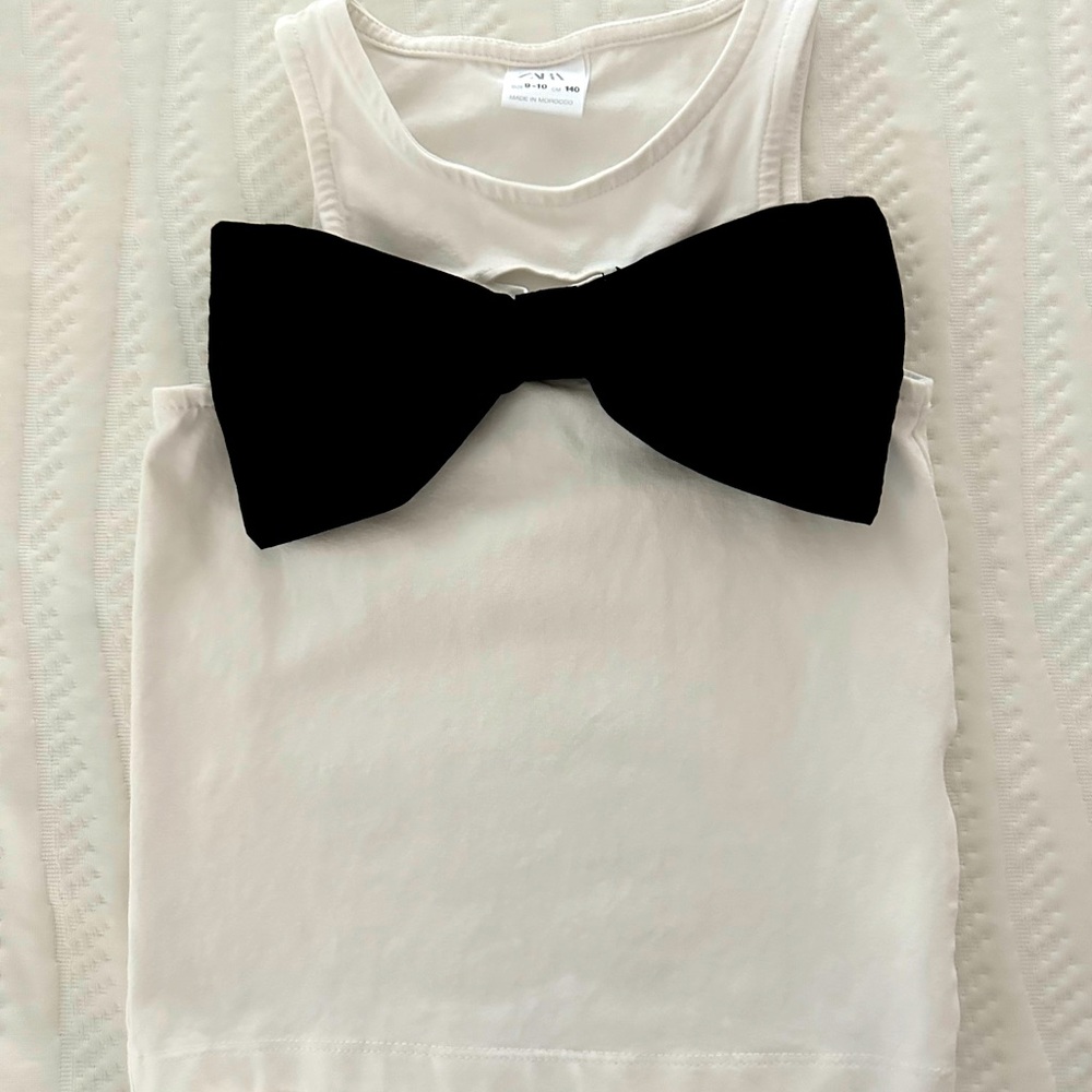Zara girls bow tank